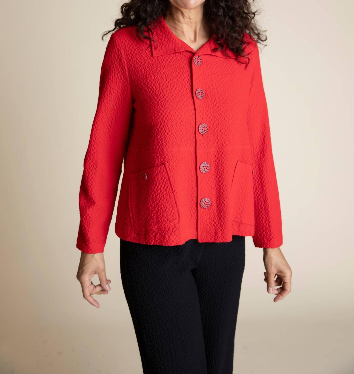 Habitat Pucker Weave Statement Jacket Red - $61.00