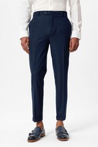 Pauri &amp; Casati Men Navy Cotton Cuffed Chino Pants Size 56/US38 Made In I... - $94.05
