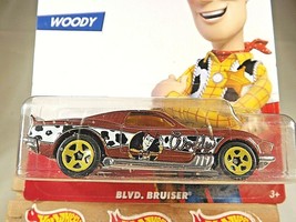 2019 Hot Wheels Toy Story Series-Woodie 1/6 BLVD. BRUISER Brown w/Yellow 5Sp - £6.54 GBP