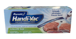 Reynolds Handi-Vac Vacuum Freezer Bags Gallon Size 9 Bags Sealed - $17.57