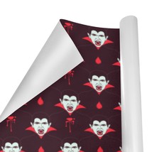 Vampire Black Halloween Wrapping Paper 58" x 23" - $18.00+