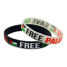 Palestine Flag Silicone Wristband Bracelet – Gaza Peace Support, Palesti... - $4.90