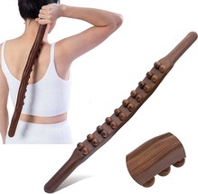 Wood Therapy Massage Tools 20 Beads Myofascial Release Tool Stomach Cellulite Ma - £29.14 GBP