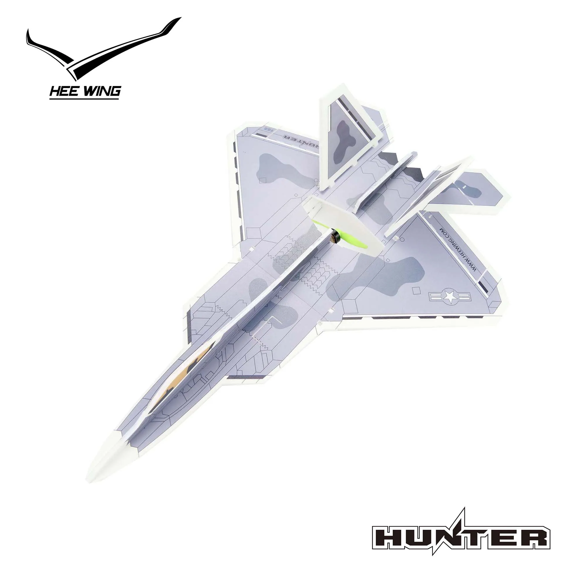 HUNTER MPP Foam Plane RC Airplane：F22 Airplane Frame with complete electronic - £22.86 GBP+