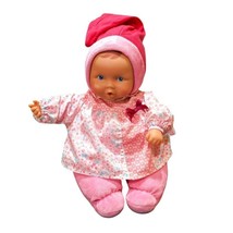 Corolle First Baby Doll Soft Velour Cloth Body Vinyl Head Hands Pink Outfit 2012 - £11.50 GBP