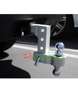 Aluminum 6&quot; Drop Adjustable Tow w/Dual Hitch Ball 2&quot;,2-5/16&quot; FitTrailer ... - $81.33