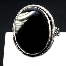 Bague ovale en agate ligne naturelle pierre précieuse faite à la main pour... - £5.24 GBP