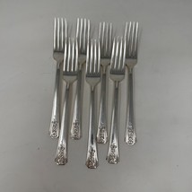 7 Oneida Community Tudor Plate FORTUNE Silverplate Dinner Forks w Case - $25.74