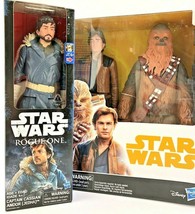 Star Wars Chewbacca &amp; Han Solo &amp; Rogue One Cassian Andor (Jedha) Bundle Deal - £28.30 GBP