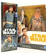 Star Wars Chewbacca &amp; Han Solo &amp; Rogue One Cassian Andor (Jedha) Bundle ... - £28.73 GBP