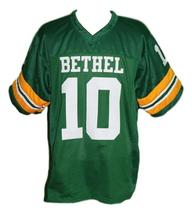 Allen Iverson #10 Bethel High School Men Football Jersey Green Any Size image 4