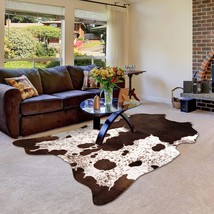 Cowhide Rug For Living Room, Soft Cow Print Rug Cute Cow Rug For, 5 X 6 Ft. - £62.33 GBP