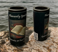 2 in 1 Skinny Can Cooler-Tumbler &amp; Illustrated Poetry Book Set - £19.97 GBP