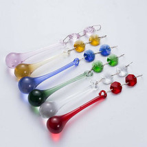 12Pcs Colorful Raindrop Prisms Pendants Lighting Glass Crystal Chandelie... - £15.04 GBP+