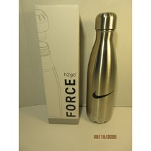 h2go FORCE Nike Stainless Steel Water Bottle 17 oz Thermal Double Wall NIB - $19.97