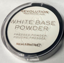 Revolution White Base Powder Pressed Powder With Mirror &amp; Applicator *Tw... - £17.23 GBP