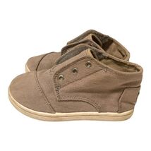TOMS Toddler Shoes Size 8 Brown Canvas Slip-On Chukka Boots Casual Comfort - $5.93