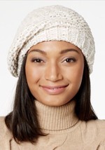Charter Club Velvety Solid Chenille Beret Ivory One Size - $18.81