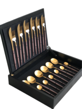 Goa Gold Brown 24 Piece + Wooden Box - $415.00