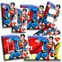 Superman Superhero Light Switch Outlet Wall Plates Man Cave Game Play Room Decor - £9.43 GBP+