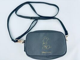 Disney Pandora Mickey Grey Crossbody Mini Clutch Purse Bag Wristlet Strap - $16.00