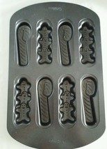 Christmas Wilton 8 Cavity Holiday Candy Cane Cookie Baking Pan 2105-0701 - £15.21 GBP