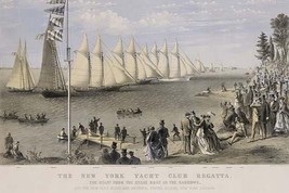 The New York yacht club regatta - Art Print - £17.30 GBP+