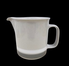 Arabia Finland Salla Pitcher 32 Oz 5&quot; Gray Band Inkeri Leivo Stoneware MCM - $69.25