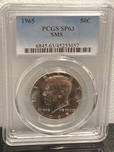 1965  PCGS SP 63  Kennedy 40% Silver Half Dollar    US Mint - £25.42 GBP