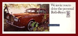 1969 ROLLS-ROYCE SILVER SHADOW ORIGINAL COLOR SALES BROCHURE - USA - EXC... - £11.42 GBP
