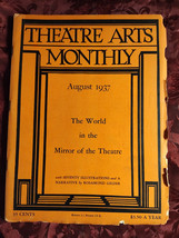 THEATRE ARTS August 1937 The World Theater Rosamond Gilder   - £7.75 GBP