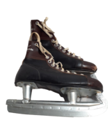 Franklin Leather 2 Tone Ice Hockey Skates Men&#39;s 7 Made in Canada Vintage... - £29.55 GBP