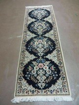 Fine Oriental Short Runner Rug 1.8 x 5 Handmade Wool Silk Antique Carpet... - $856.93