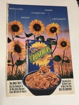 1994 Sun Crunchers Cereal Vintage Print Ad Advertisement General Mills pa18 - $5.93