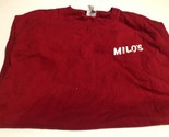 Milo’s The Original Employees T Shirt L Workwear Red DW1 - $9.89