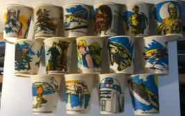 STAR WARS The Empire Strikes Back (1981) lot (15) 5 oz. Dixie cups Boba ... - $24.74