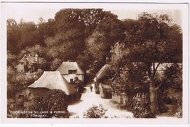 United Kingdom UK Postcard RPPC Torquay Cockington Village &amp; Forge - £2.33 GBP