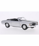 Welly Chevrolet Chevelle SS 454 Convertible Silver/Black 1971 1:24 - $61.95