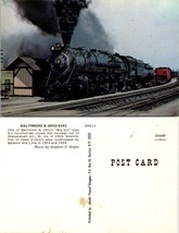 Virginia(VA) Train Locomotive Railroad Baltimore &amp; Ohio 6143 Vintage Postcard - £7.39 GBP