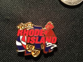 1997 QVC 50 in 50 state lapel pin/Rhode Island pinback/Sailboats/Rooster - $9.22