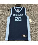 Memphis Grizzlies #20 Jersey Shirt Youth Small Blue NBA Sleeveless New S - $54.28 CAD