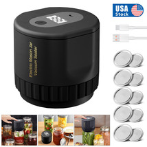 Electric Mason Jar Sealer Kit Cordless Automatic Jar Sealer Food Storage... - $17.39
