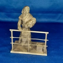 1974 The Franklin Mint - Fine Pewter Figurine &quot;1896-1915 The Immigrant&quot;  - $23.36