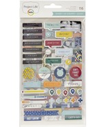 Project Life Chipboard Stickers -Sharp Edition - $163.26 MXN