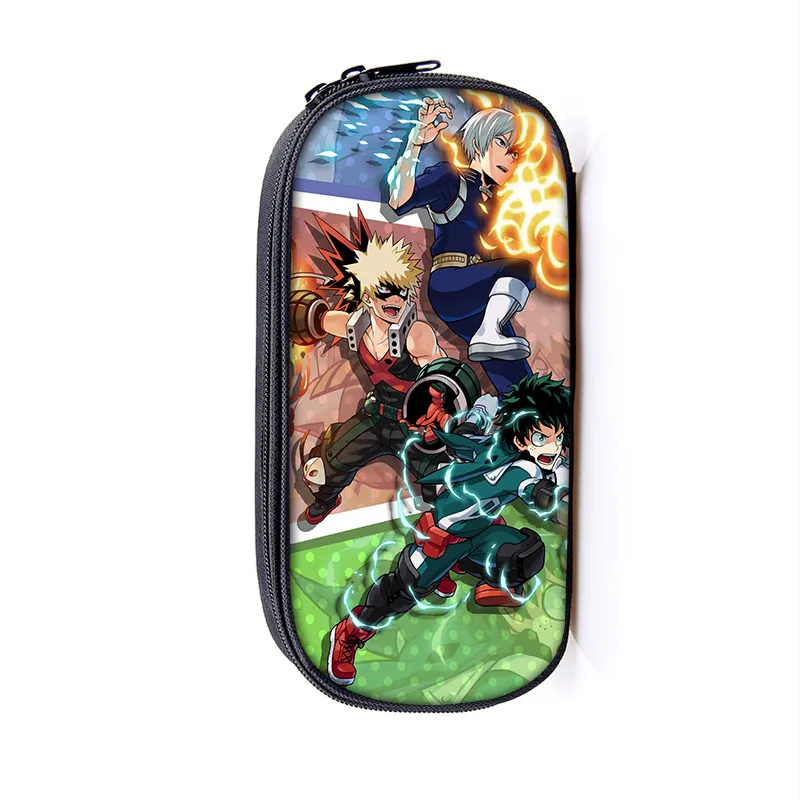  My Hero Academia Pencil Bag Izuku Midoriya Bakugou Katsuki Pencil Box Boku No H - £47.24 GBP