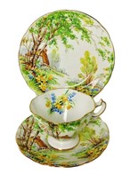 Hammersley Lorna Doone Teacup &amp; Saucer Trio Set - £108.89 GBP