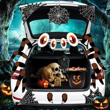 Trunk or Treat Car Decorations Kit, Large Halloween Spider Decorations for Car - £18.37 GBP