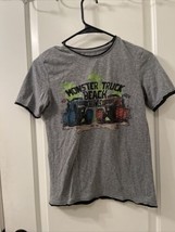 Falls Creek Boys T-shirt Size M (8/10) Gray Monster Truck - $27.16