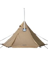 FireHiking Hot Tent 2-4 Persons Waterproof Teepee Tent with Stove Hole a... - £205.43 GBP