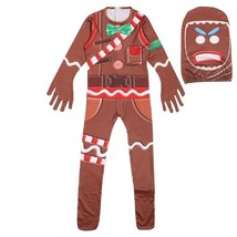 Halloween Childrens Performance Costume Gingerbread Man Clothes Party Style Suit - £11.97 GBP